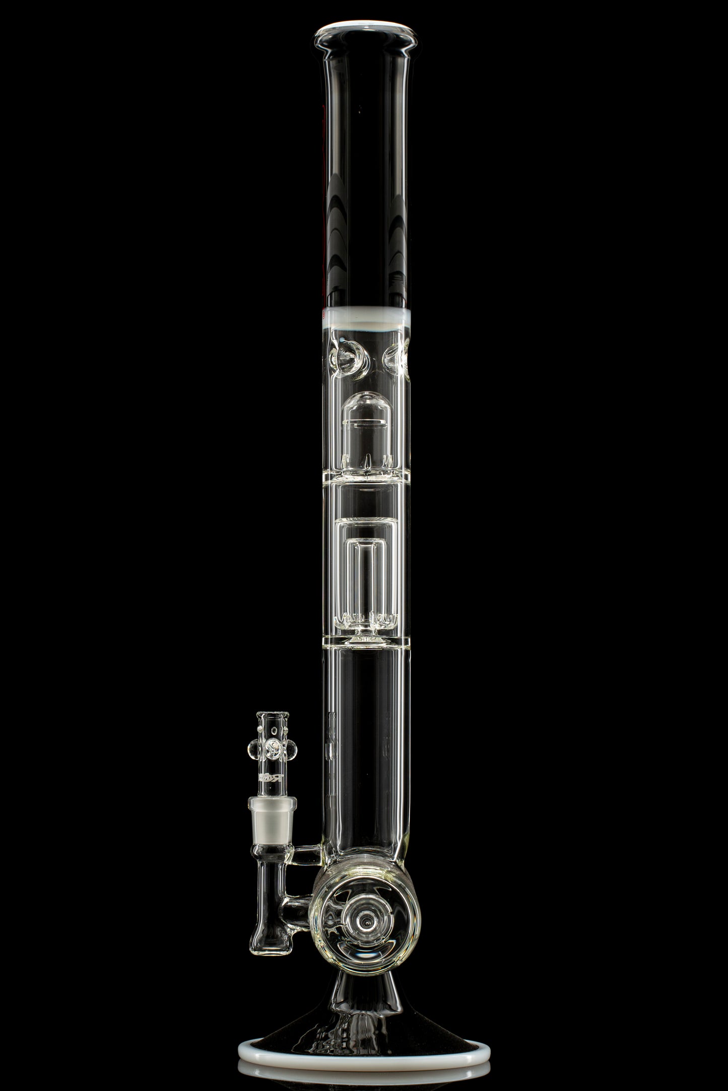 ROOR® Tech 18" Inline with Barrel Perc(2019 style) Black/White Color