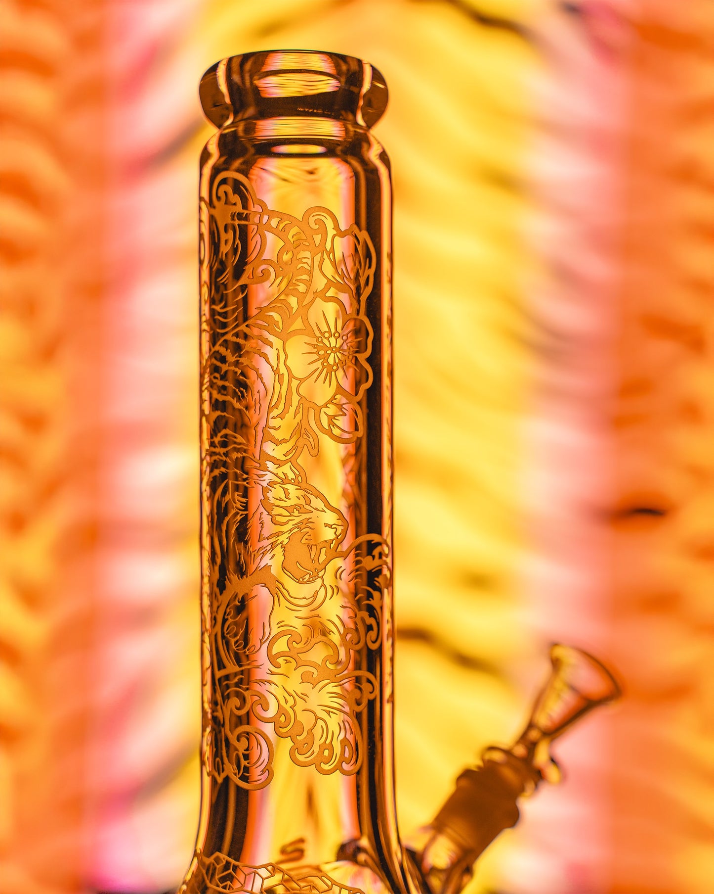 ROOR® Custom 9mm "Tiger" Sandblasted Beaker