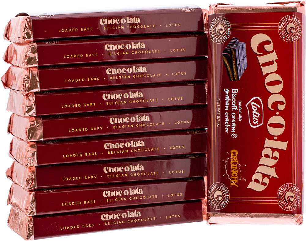 CHOCOLATA Lotus Loaded Biscoff Cream & Graham Cracker Crunch Bar