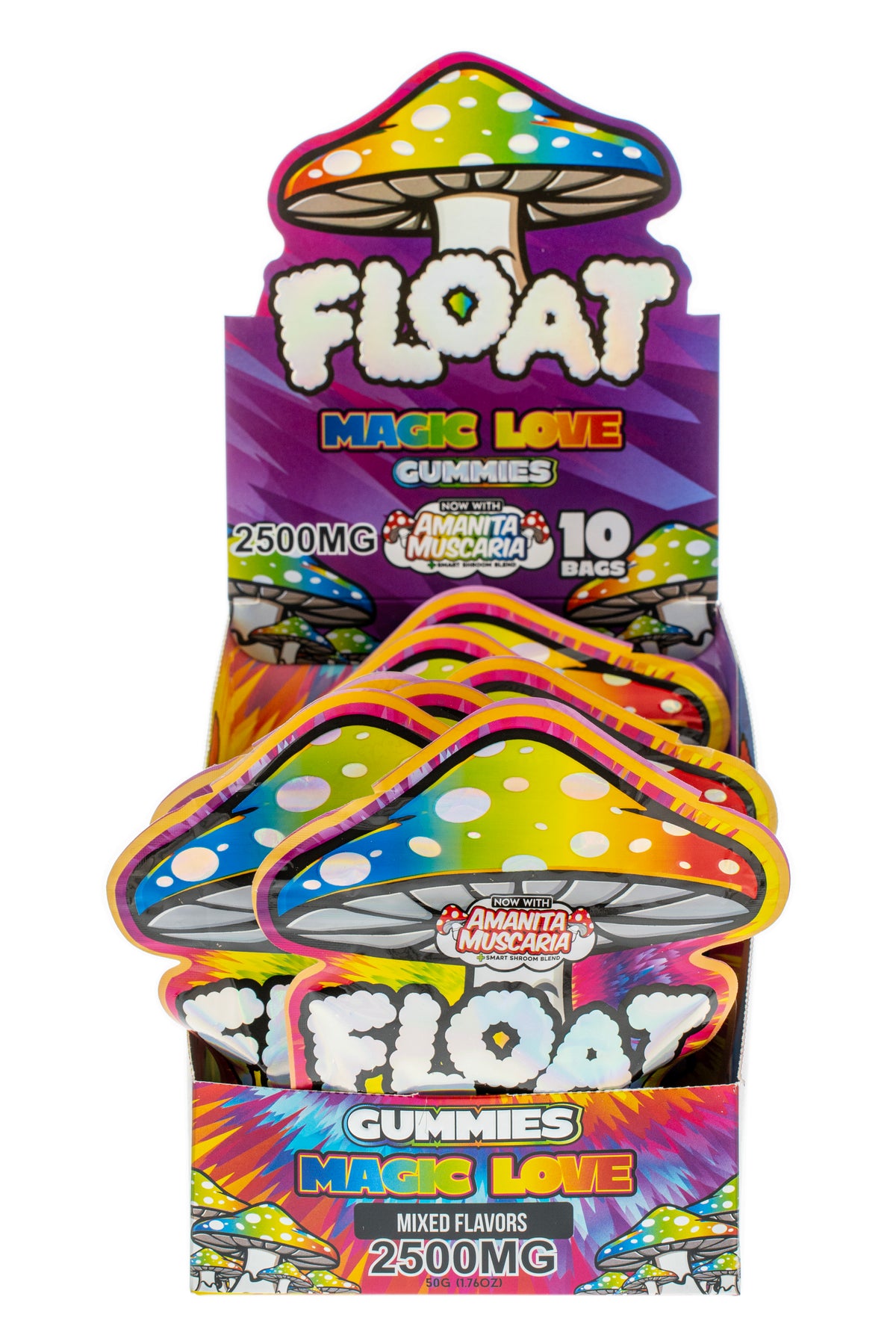FLOAT Magic Love flavor gummies box for wholesale retailers, view 4