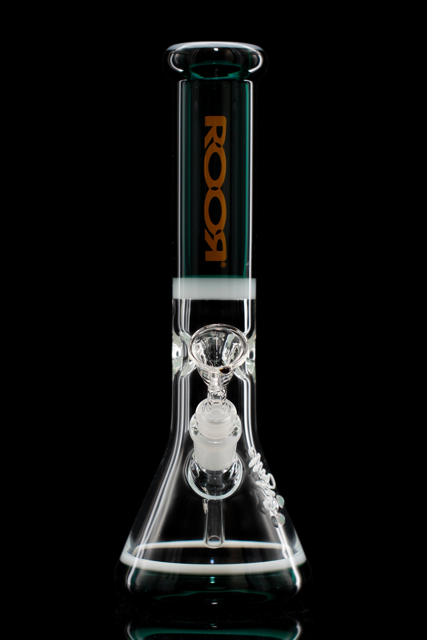 ROOR® Classic 10" Beaker 38x4mm Jade & White Color