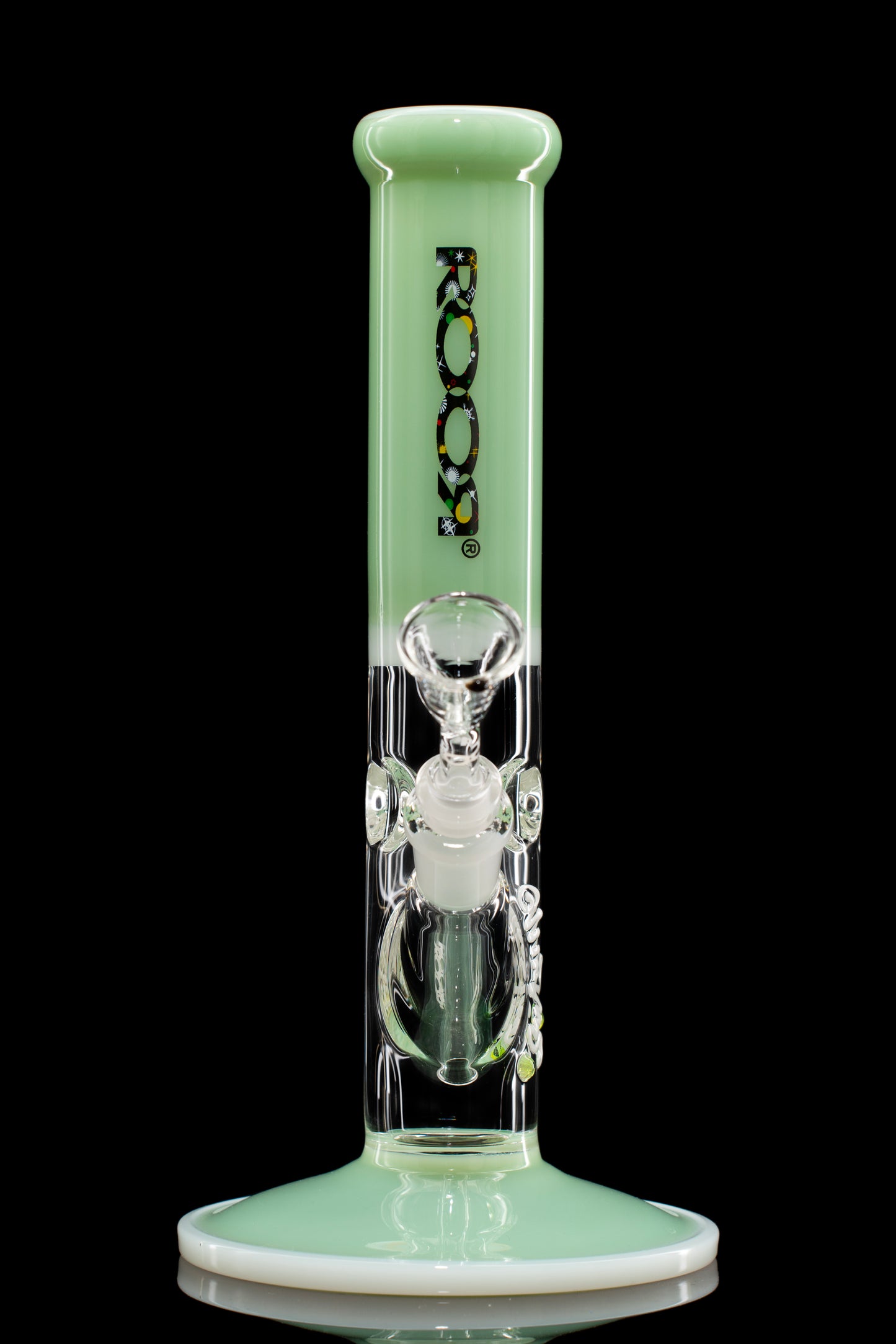 ROOR® Classic 10" Straight 38x4mm Milky Green & White Color