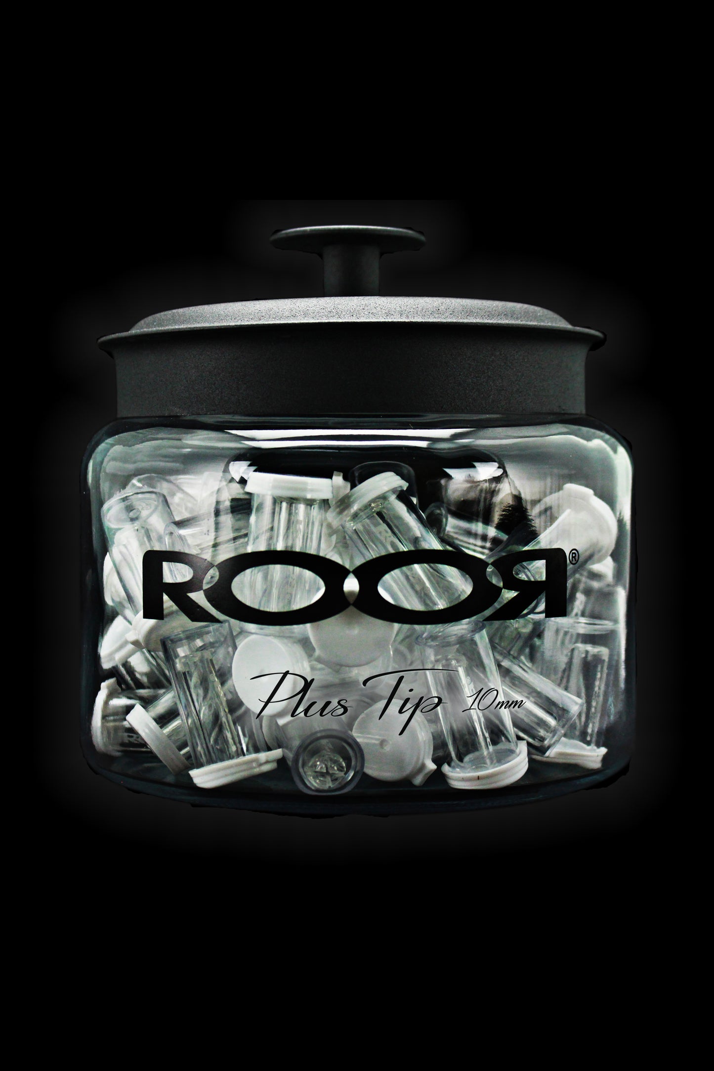 ROOR® Plus Tips Jar- Count of 75 Single 10mm Tips