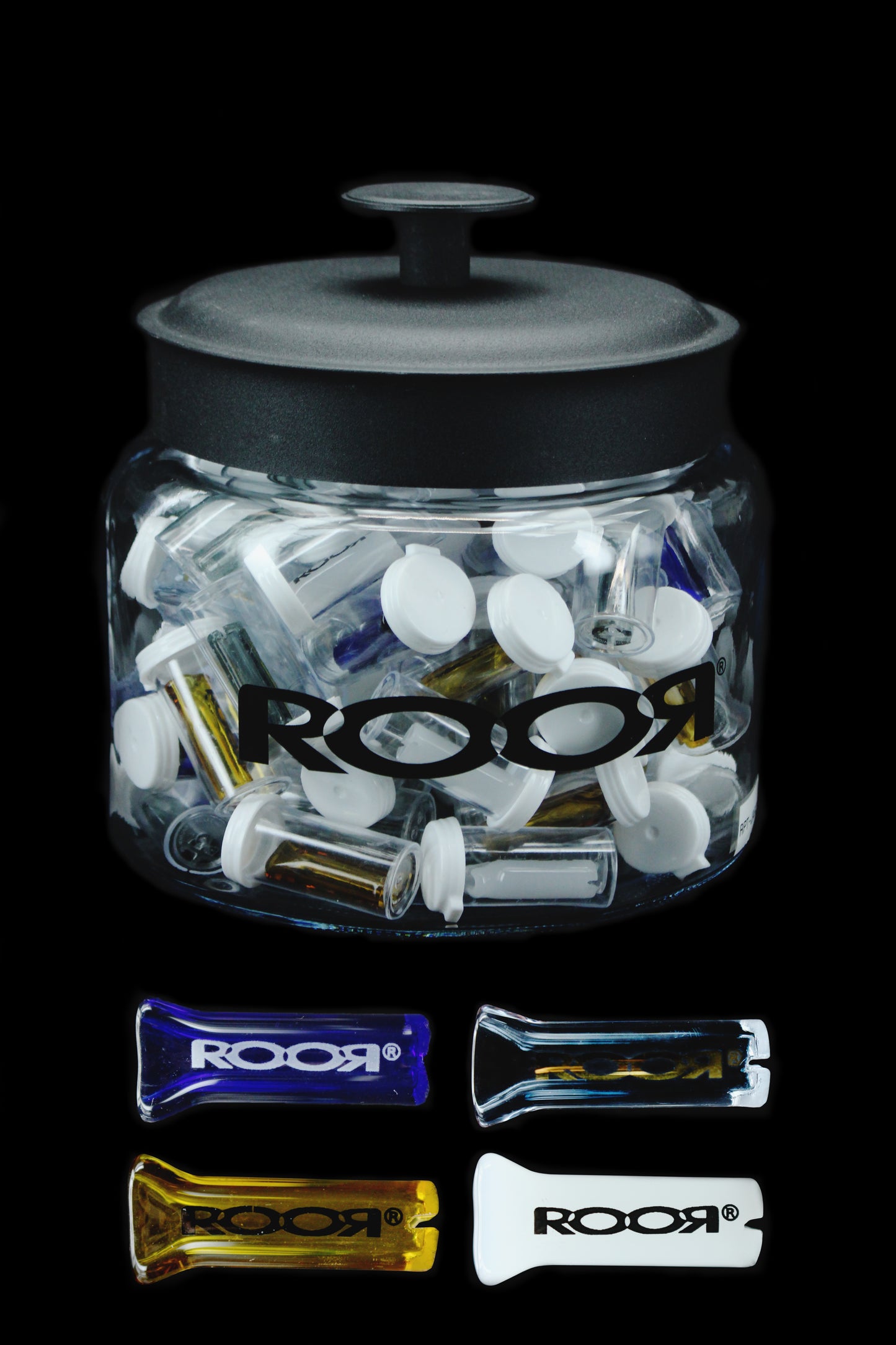 ROOR® Plus Tips Jar- Count of 75 Single Color Tips