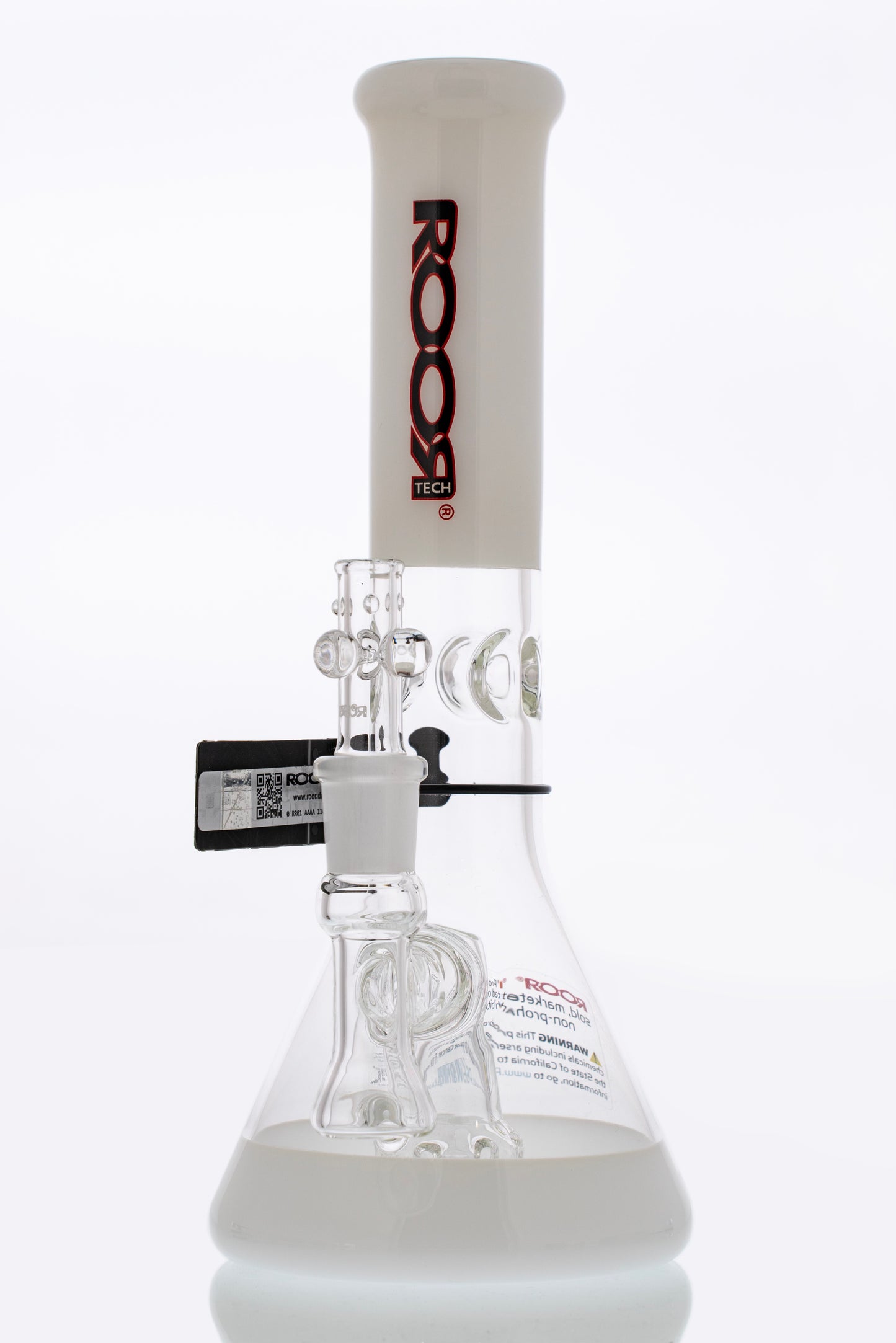 ROOR Tech Fixed 10" Beaker 38mm x 4mm White