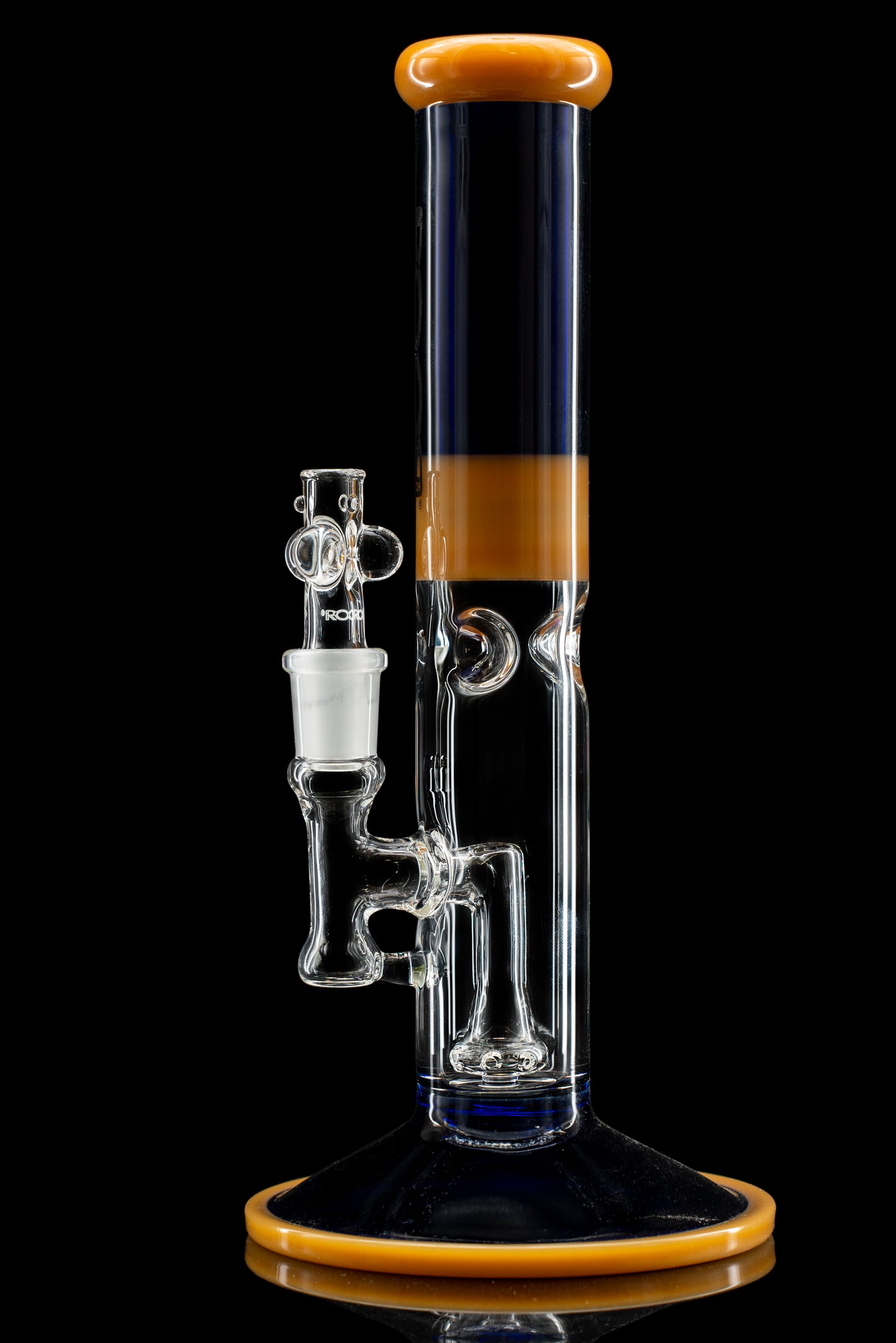 ROOR® Tech Fixed Downstem- 10" Straight 38x4mm Blue/Tangie Color