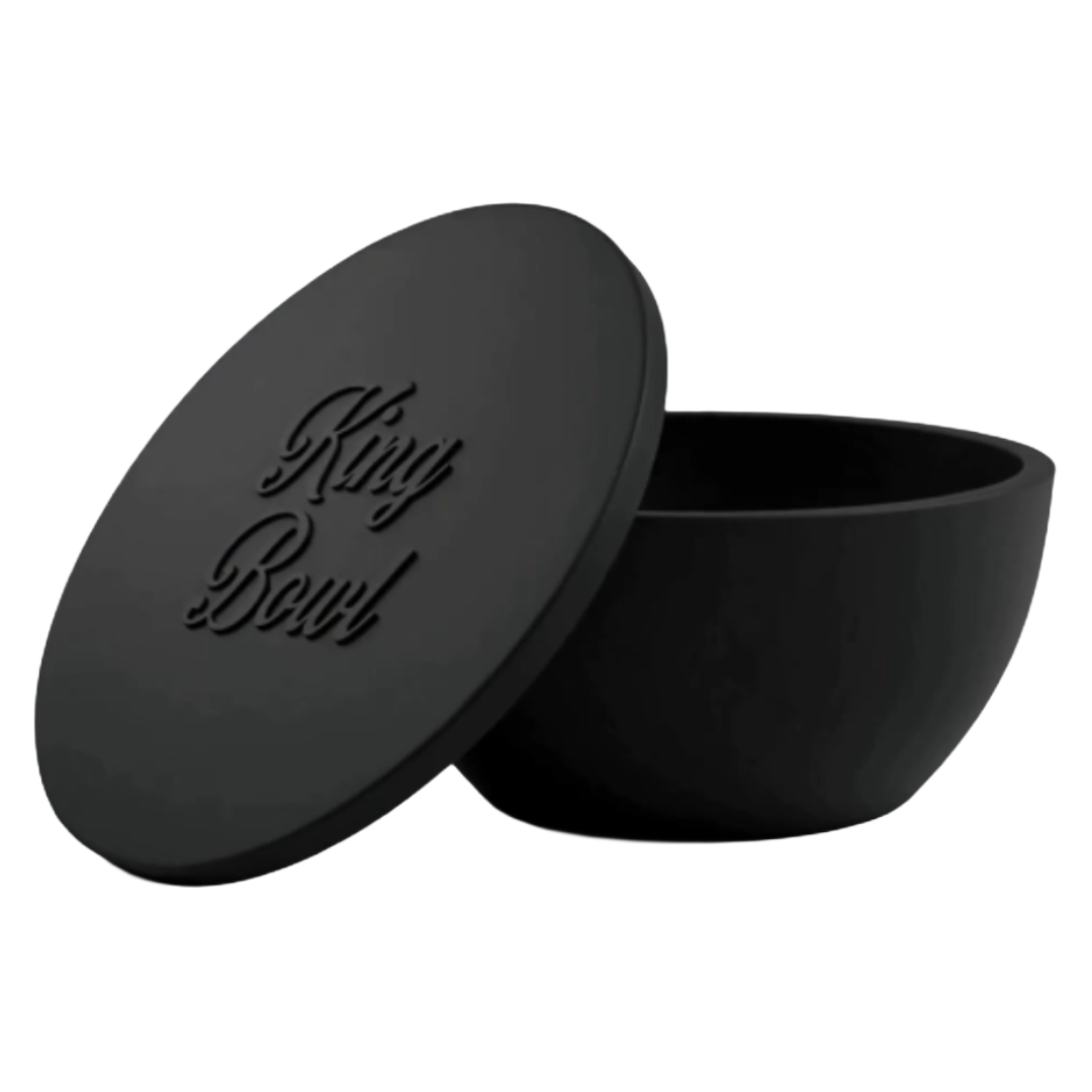 Black King Bowl flexible silicone mixing and prep bowl, blackout colorway