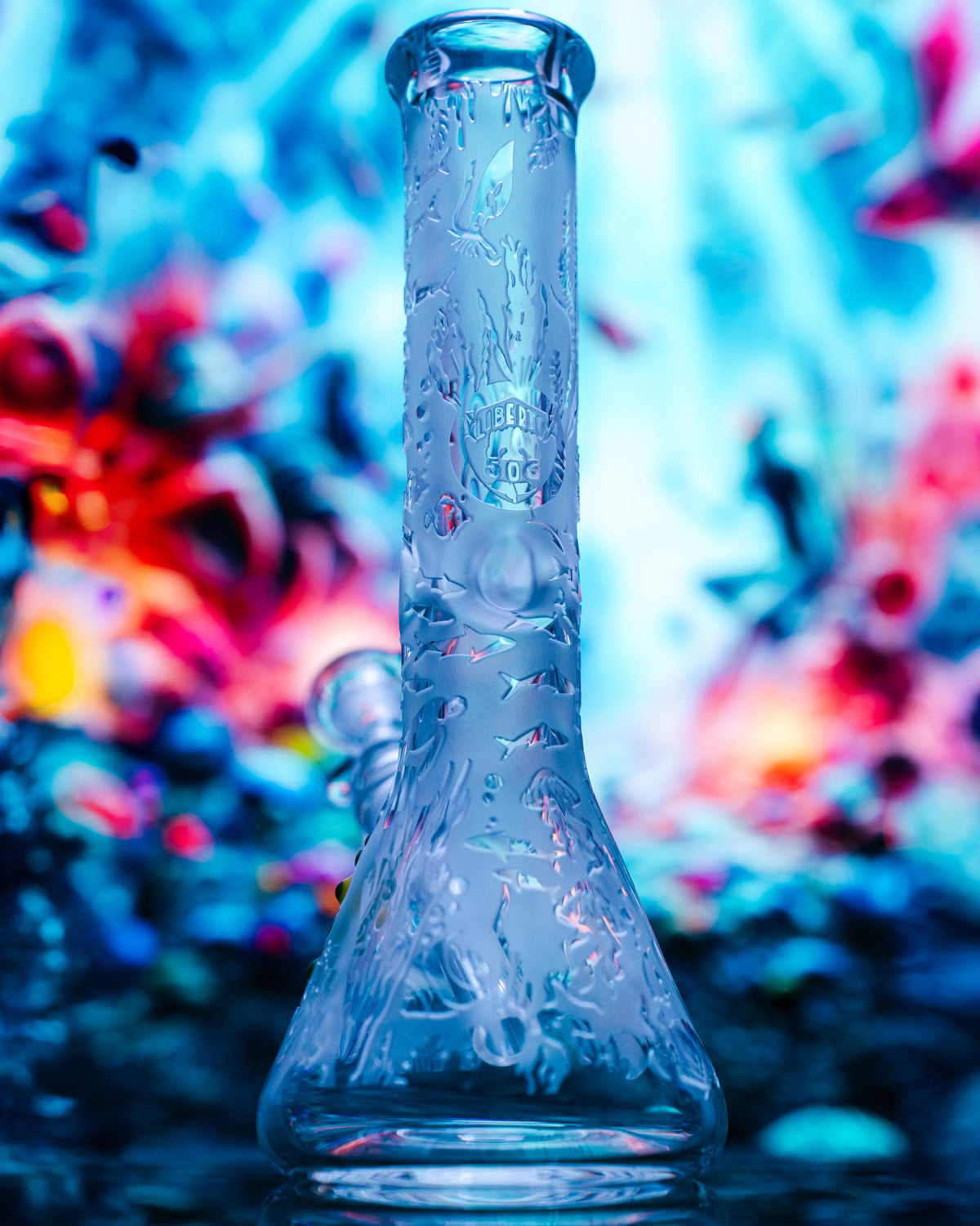 ROOR® x Liberty 50G 10" 7mm Beaker "Seascape"