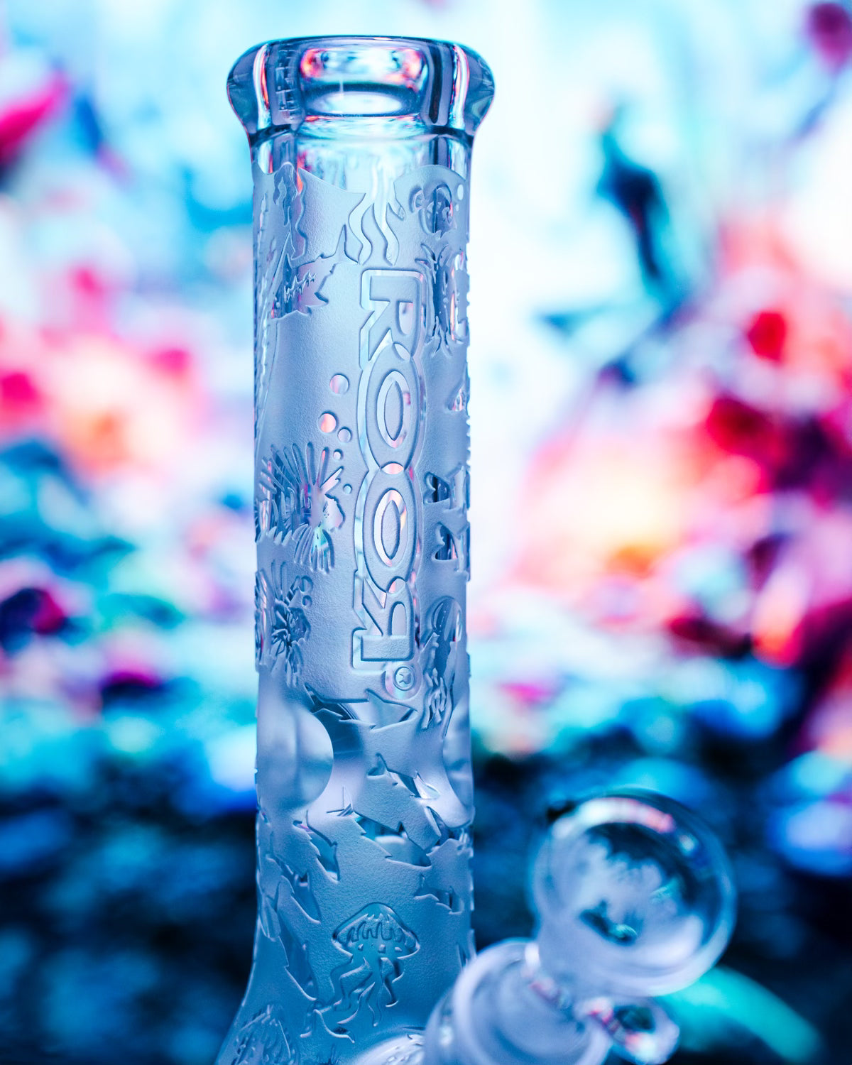 ROOR® x Liberty 50G 10" 7mm Beaker "Seascape"