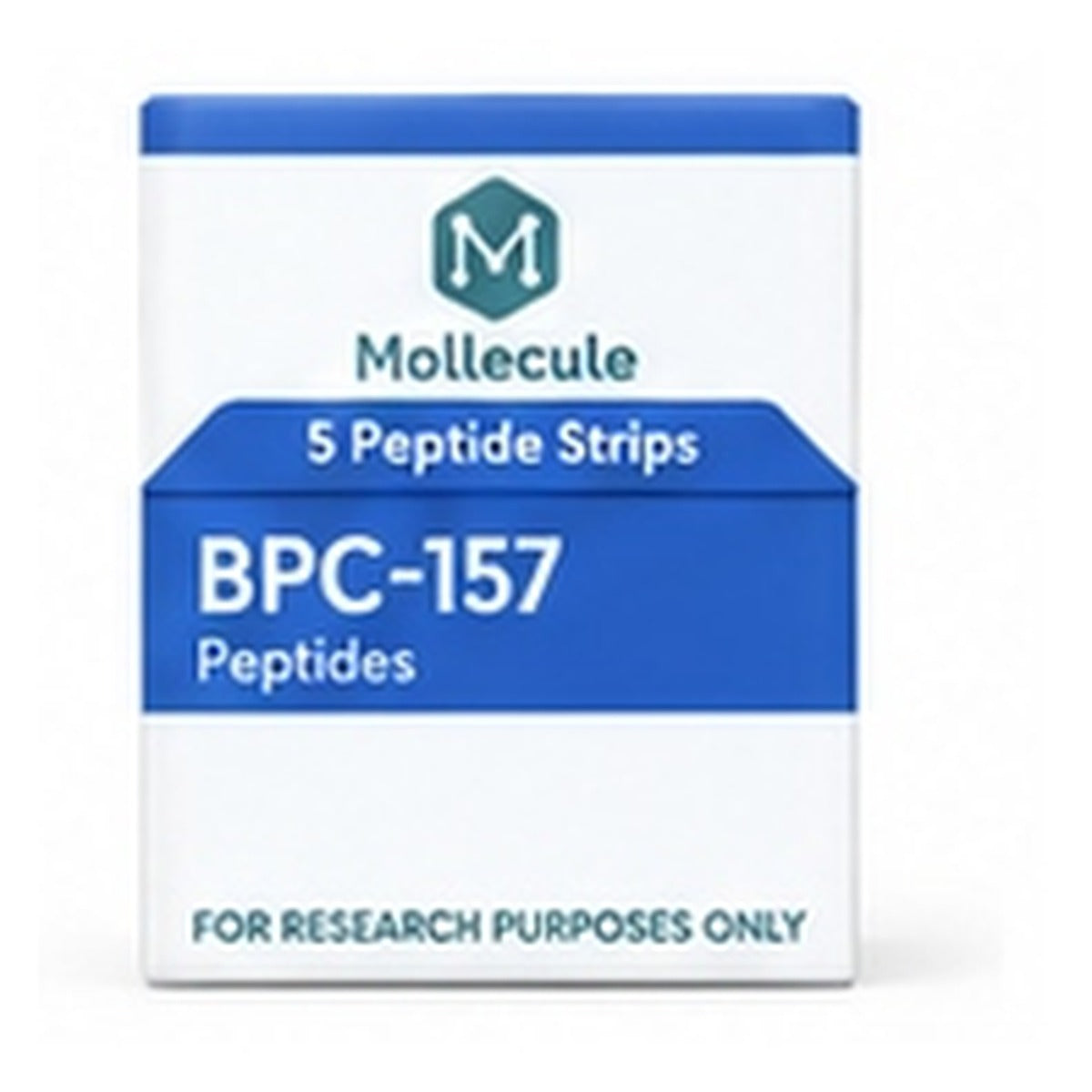 Molecule Peptides BPC-157 10mg 5-count strip