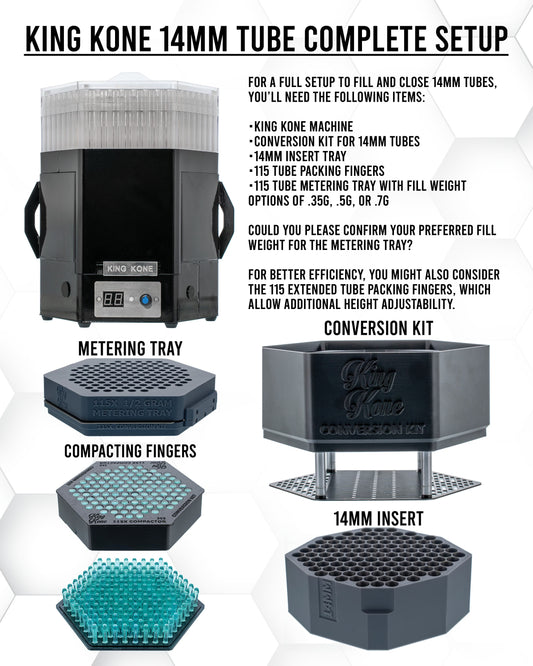 King Kone Bundle 14mm Tube Setup