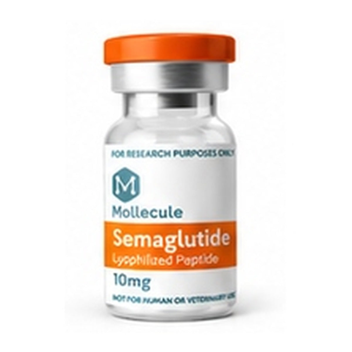 Molecule Peptides Semaglutide vial