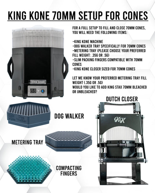 King Kone Bundle 70mm Setup for Cones Complete Dog Walker System