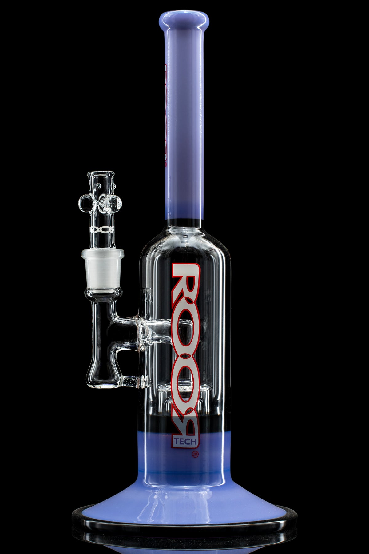 Carl Roth Bubbler ROOR® Tech Barrel-Style Chamber Stemless Bubbler (2017 style) Purple/B ...