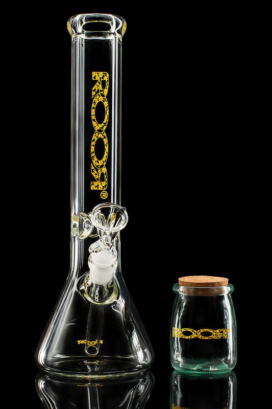 Classic Decal ROOR® Glass Jar with Cork Lid Limited Storage Jar Collector Gift