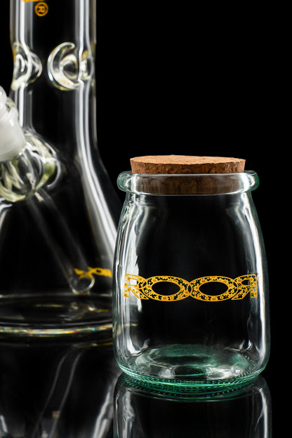 Classic Decal ROOR® Glass Jar with Cork Lid Limited Storage Jar Collector Gift