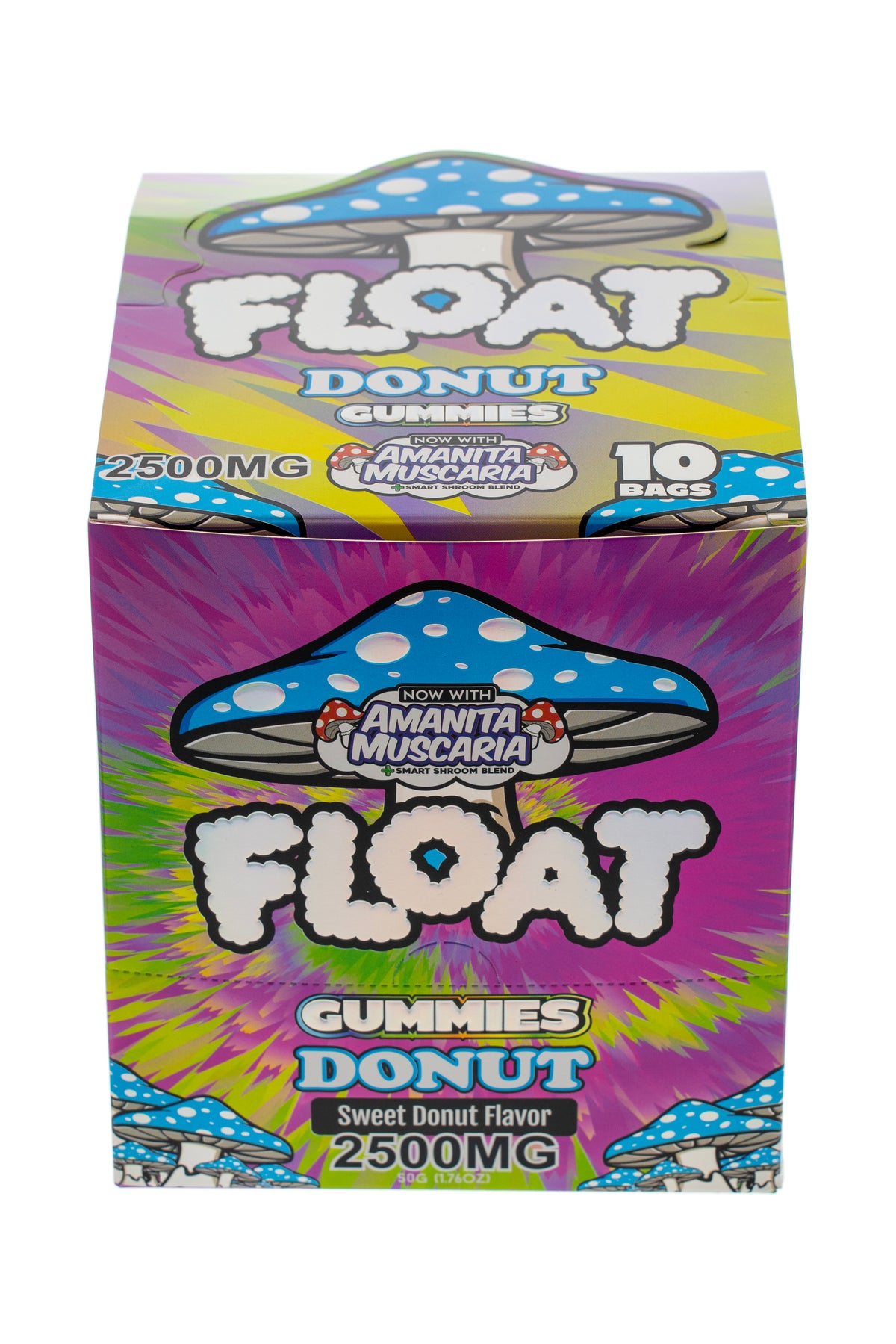 FLOAT Donut flavor gummies box for wholesale retailers, view 2