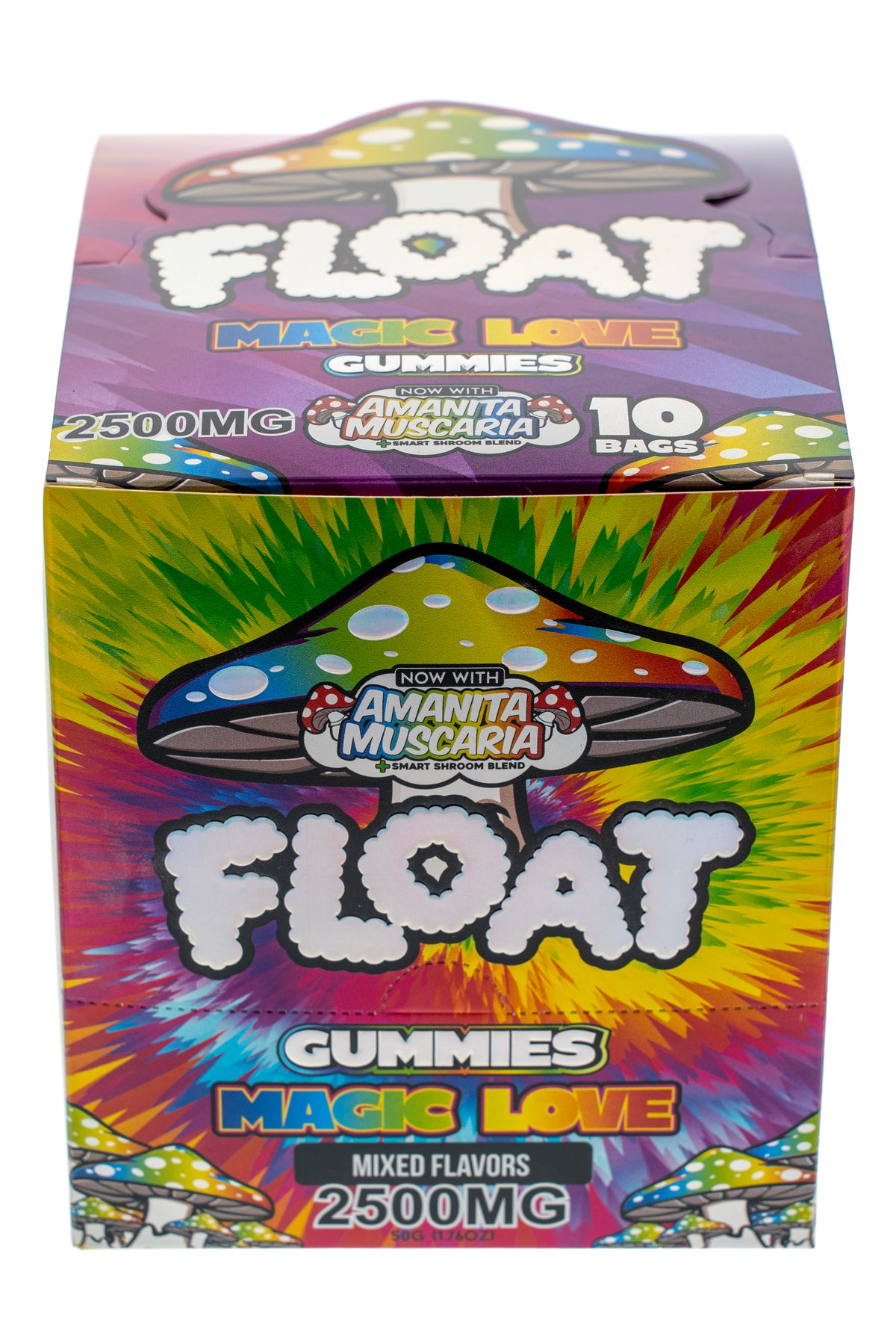 FLOAT Magic Love flavor gummies box for wholesale retailers, view 2