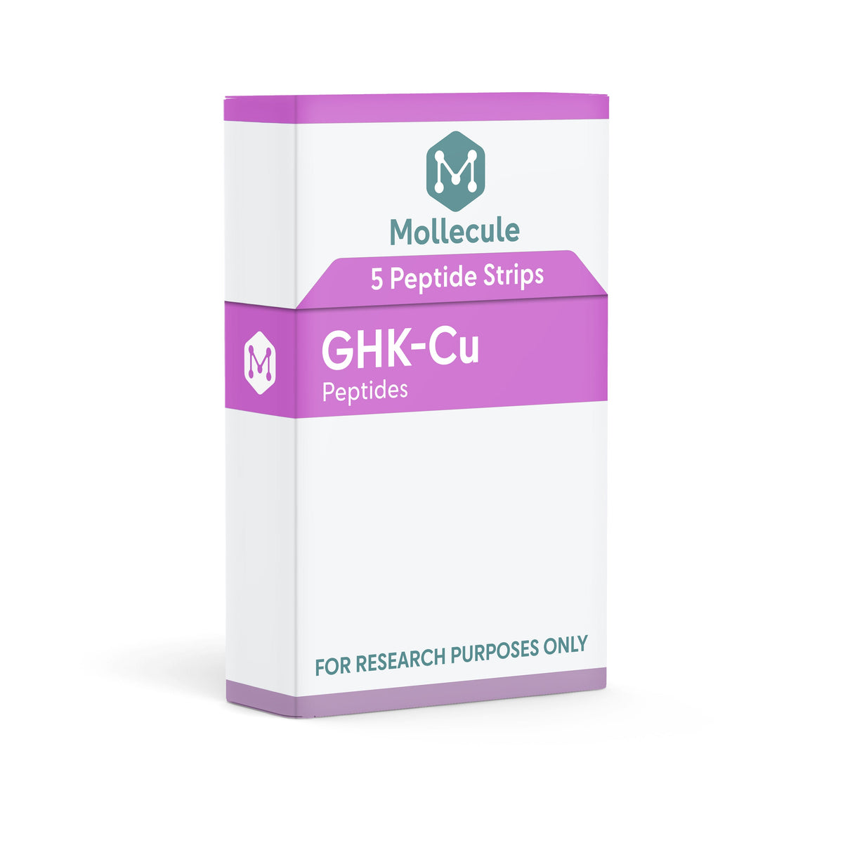 GHK-Cu 100mg 5ct peptide strip box — Molecule Peptides
