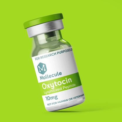 Oxytocin 10mg vial — Molecule Peptides, angled vial