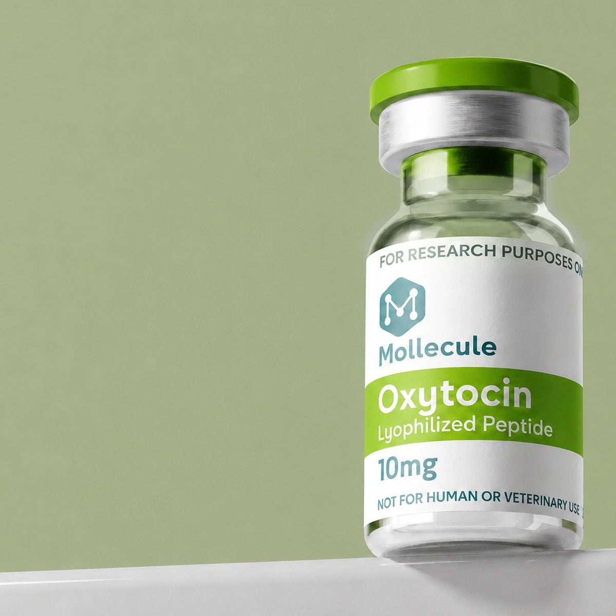 Oxytocin 10mg vial — Molecule Peptides, vial close-up