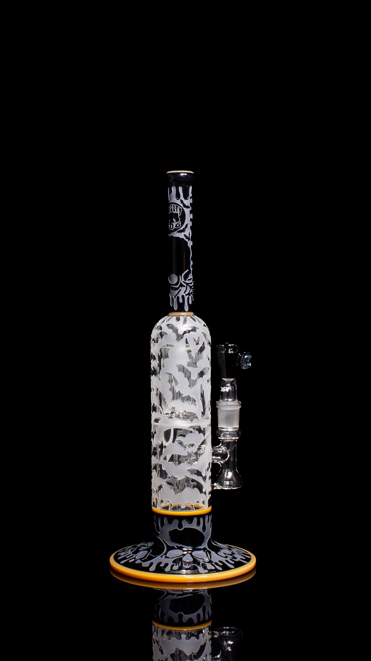 Tech x Liberty 50G 2 Barrel-Style Chamber Stemless Bubbler Black/Tangie *NOCTURNE*