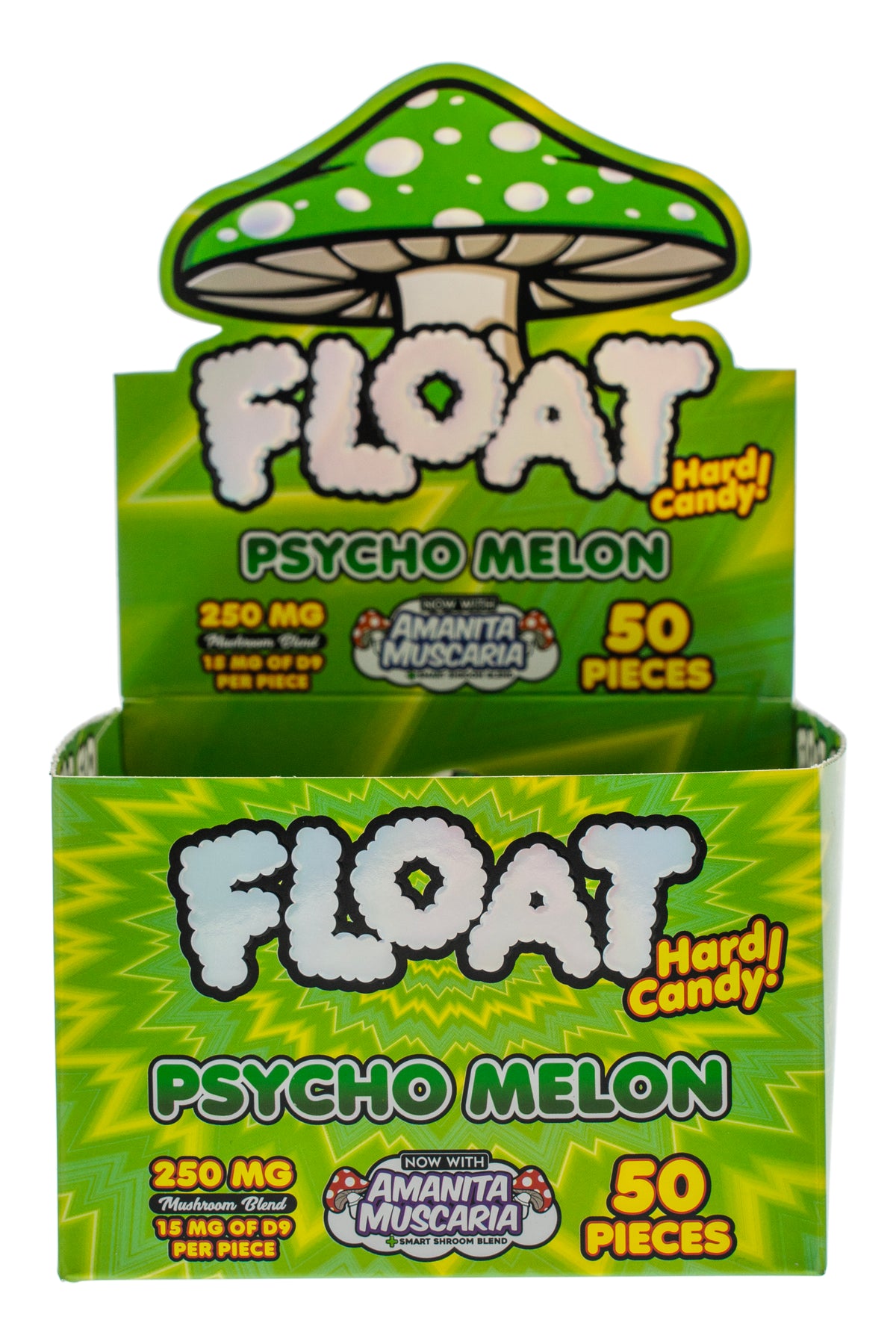 FLOAT Psycho Melon hard candies display box for wholesale retailers, view 5