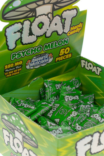 FLOAT Psycho Melon hard candies display box for wholesale retailers, view 3