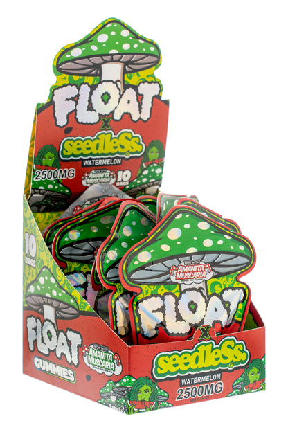 FLOAT Seedless Watermelon flavor gummies box for wholesale retailers, view 3