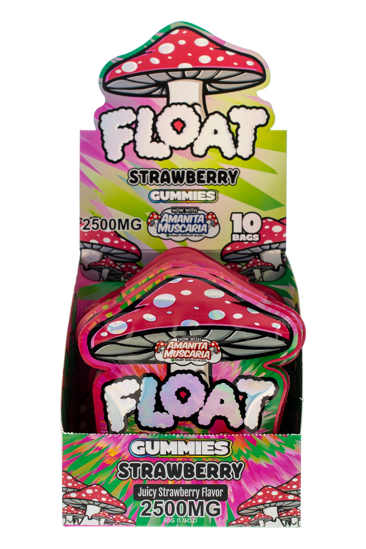 FLOAT Strawberry flavor gummies box for wholesale retailers, view 4