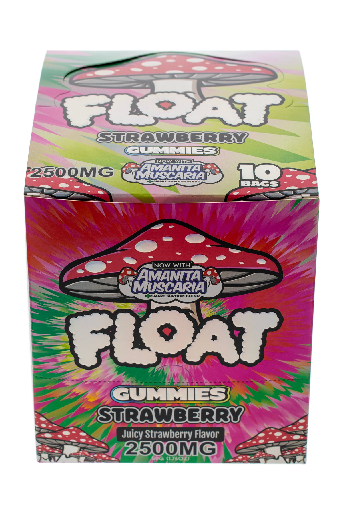 FLOAT Strawberry flavor gummies box for wholesale retailers, view 2