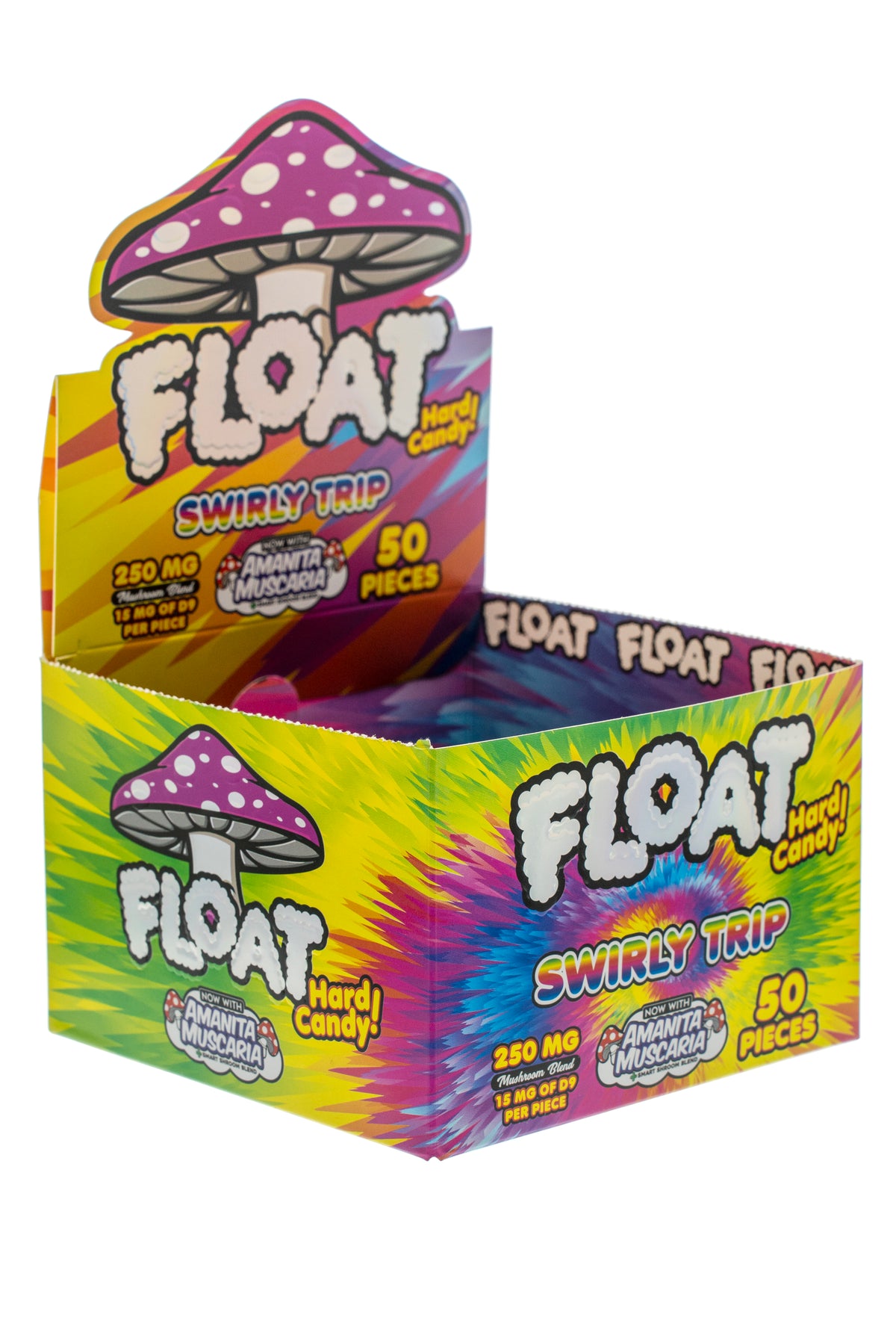FLOAT Swirly Trip hard candies display box for wholesale retailers, view 5