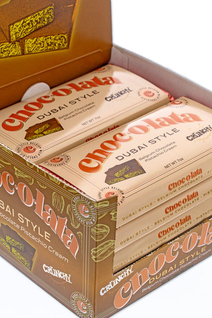 CHOCOLATA Dubai Style Crunchy Bar 10 Pack