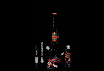 ROOR x Cowboy Glass Beaker of Legends Set with matching ash catcher, alternate view