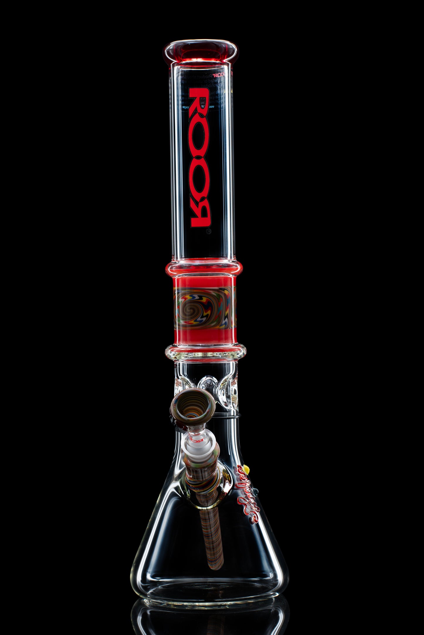 Custom ROOR® Classic Beaker + Worked Section + Single Color Lip Upgrade